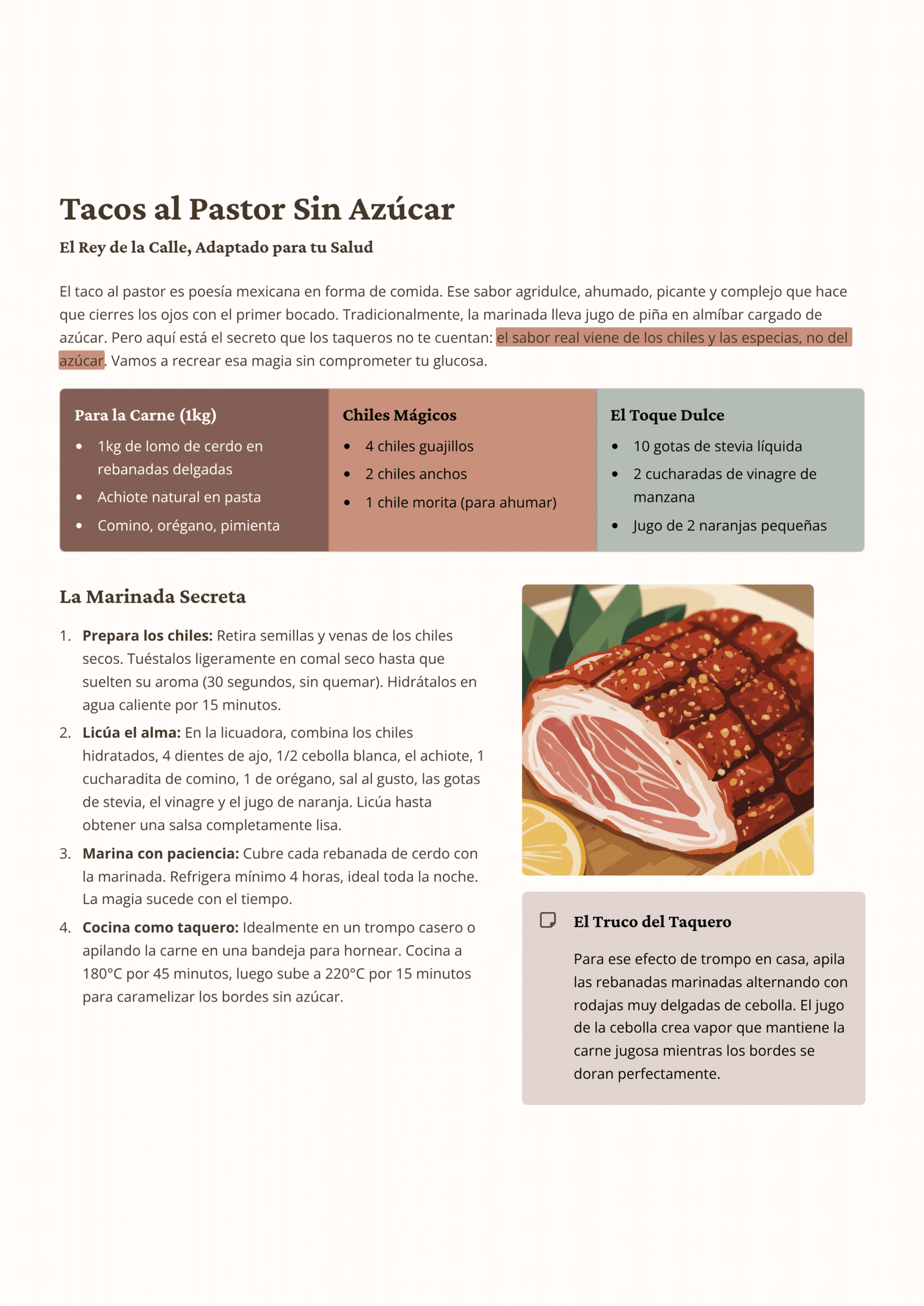 Receta Mexicana Saludable