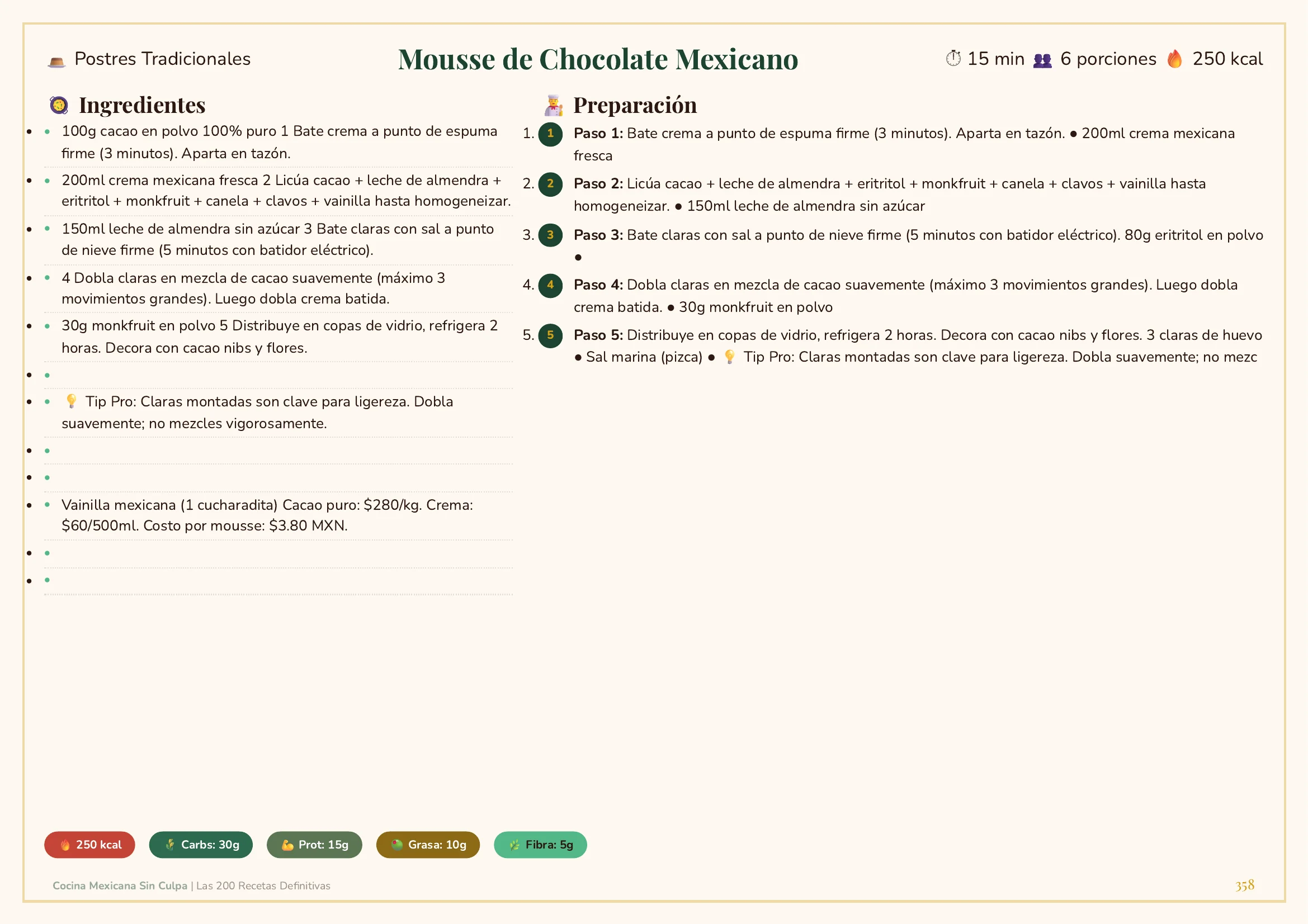 Mousse - Preparación